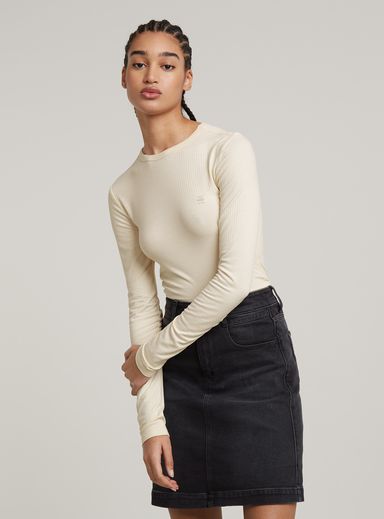 Slim Crew Neck Top